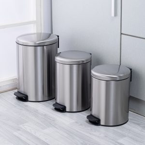 Thùng rác inox đạp chân tròn 5L – 30L Plasticsaigon - anh san pham
