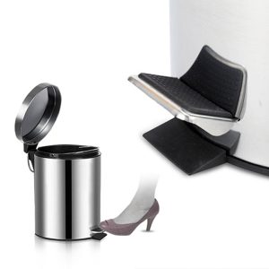 Thùng rác inox đạp chân tròn 8L Plasticsaigon - anh san pham