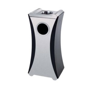 Thùng rác inox gạt tàn cao cấp 30L chống ăn mòn cho văn phòng và công cộng