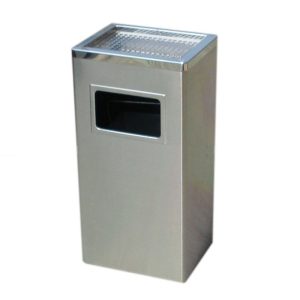 Thùng rác inox gạt tàn chữ nhật 7L kích thước 30x24cm tiện dụng