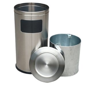Thùng rác inox gạt tàn tròn Ø38xH73cm Plasticsaigon - anh san pham