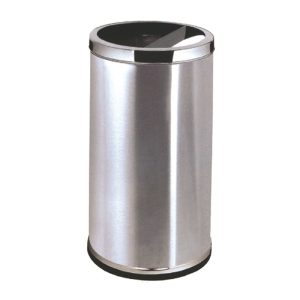 Thùng rác inox gạt tàn tròn nắp 2 ngăn Plasticsaigon - anh san pham