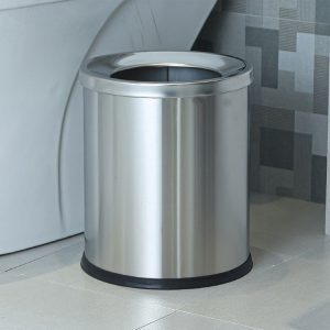 Thùng rác Inox không nắp Ø25 Plasticsaigon - hinh 2