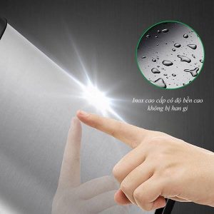 Thùng rác inox nắp lật 2 ngăn ngoài trời Plasticsaigon - hinh 2