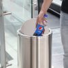 Thùng rác inox nắp lật Ø38xH70cm Plasticsaigon - anh san pham