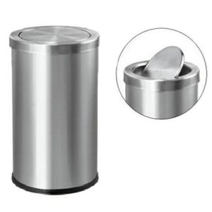 Thùng rác inox nắp lật Ø38xH70cm Plasticsaigon - hinh 2