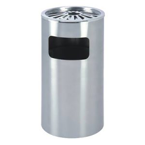 Thùng rác Inox tròn có gạt tàn Ø40 Plasticsaigon - anh san pham