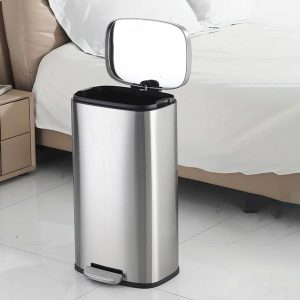 Thùng rác inox vuông đạp chân 20L Plasticsaigon - hinh 2