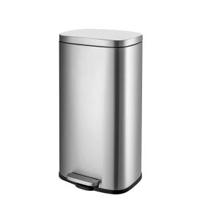 Thùng rác inox vuông đạp chân 30L Plasticsaigon - anh san pham