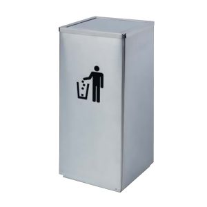 Thùng rác inox vuông nắp lật 35cm Plasticsaigon - anh san pham