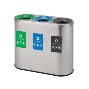 Thùng rác ngoài trời 3 ngăn phân loại Plasticsaigon - hinh 2