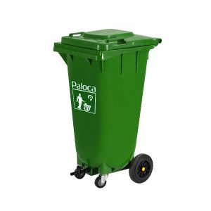 Thùng rác nhựa 120L ủ rác hữu cơ màu xanh Plasticsaigon - anh san pham