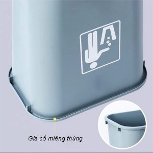 Thùng rác nhựa 15L không nắp nhựa PP Plasticsaigon - anh san pham