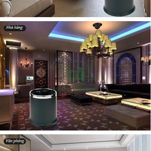 Thùng rác nhựa 2 lớp màu đen Ø24 dùng văn phòng Plasticsaigon - hinh 2