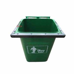 Thùng rác nhựa 240L có nẹp sắt (Màu xanh lá) Plasticsaigon - anh san pham