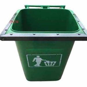 Thùng rác nhựa 240L có nẹp sắt (Màu xanh lá) Plasticsaigon - hinh 2
