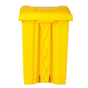 Thùng rác nhựa 30L đạp chân màu vàng, thùng rác y tế bệnh viện Plasticsaigon - hinh 2