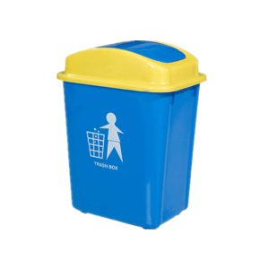 Thùng rác nhựa 30L nắp lật màu xanh dương Plasticsaigon - anh san pham