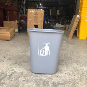 Thùng rác nhựa 35L không nắp Plasticsaigon - hinh 2