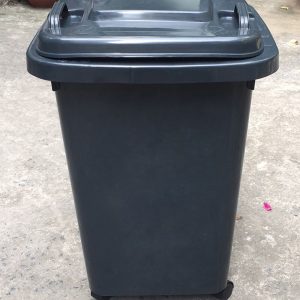 Thùng rác nhựa 60L màu ghi đen Plasticsaigon - anh san pham