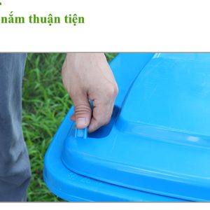 Thùng rác nhựa 60L màu xanh dương Plasticsaigon - anh san pham