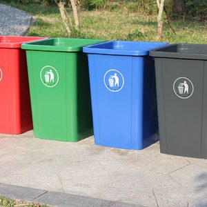 Thùng rác nhựa 60L xanh lá loại dày Plasticsaigon - anh san pham