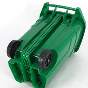 Thùng rác nhựa đạp chân 70L màu xanh lá HDPE bền bỉ tiện lợi - hình 1