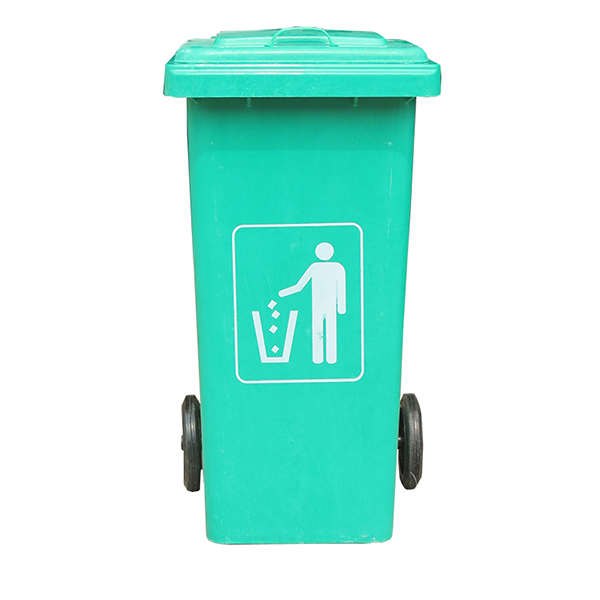Trang chủ Thùng rác nhựa composite 120L xanh lá bền bỉ cho công cộng và gia đình