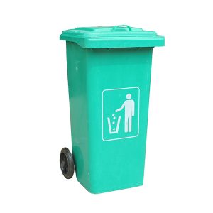 Thùng rác nhựa composite 120L xanh lá bền bỉ cho công cộng và gia đình - hình 1