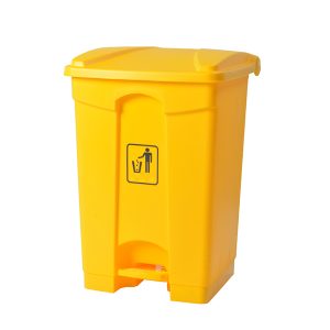 Thùng rác nhựa đạp chân 68L màu vàng Plasticsaigon - anh san pham