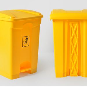 Thùng rác nhựa đạp chân 68L màu vàng Plasticsaigon - hinh 2