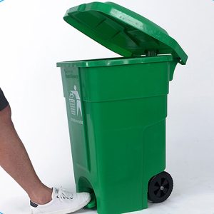 Thùng rác nhựa đạp chân 70L màu xanh lá Plasticsaigon - anh san pham