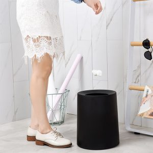 Thùng rác nhựa hai lớp 12L đen Plasticsaigon - hinh 2