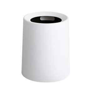 Thùng rác nhựa hai lớp 12L trắng bền đẹp cho gia đình và văn phòng
