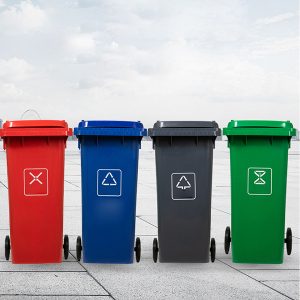 Thùng rác nhựa HDPE 120 lít bền bỉ cho gia đình và công cộng - hình 1