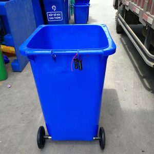 Thùng rác nhựa HDPE 240L màu xanh da trời Plasticsaigon - anh san pham