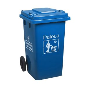 Thùng rác nhựa HDPE 240L màu xanh da trời Plasticsaigon - hinh 2
