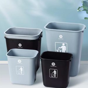 Thùng rác nhựa HDPE 35L không nắp bền bỉ cho gia đình văn phòng - hình 1
