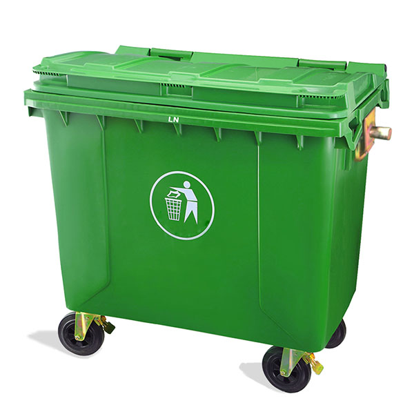 Trang chủ Thùng rác nhựa HDPE 660 lít công cộng bền chắc chống thời tiết
