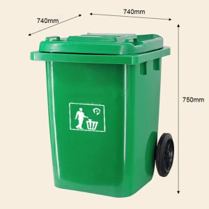 Thùng rác nhựa HDPE 80 lít Plasticsaigon - anh san pham
