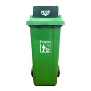 Thùng rác nhựa HDPE nắp đẩy 120L bền bỉ cho gia đình và văn phòng