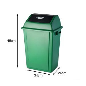 Thùng rác nhựa nắp đẩy 20L nhiều màu Plasticsaigon - anh san pham