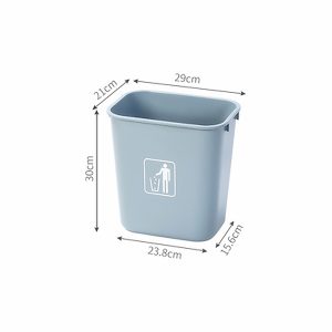 Thùng rác nhựa PP 15L không nắp cao cấp dùng gia đình văn phòng - hình 1