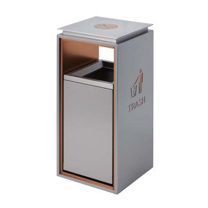Thùng rác sảnh không gạt tàn ghi, thùng rác cao cấp inox Plasticsaigon - hinh 2