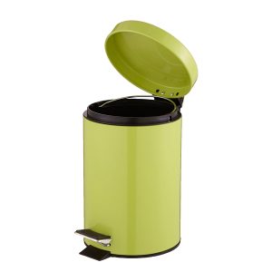Thùng rác sơn xanh đạp chân tròn 20L nhựa HDPE bền bỉ vệ sinh - hình 1
