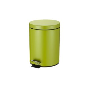 Thùng rác sơn xanh đạp chân tròn 20L Plasticsaigon - hinh 2