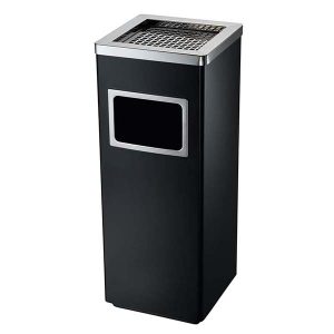 Thùng rác thép 30L có gạt tàn inox chống ăn mòn tiện lợi