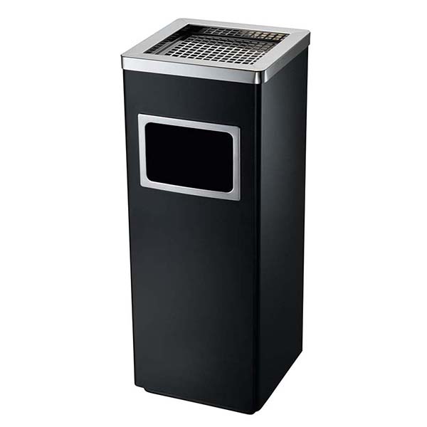 Trang chủ Thùng rác thép 30L có gạt tàn inox chống ăn mòn tiện lợi