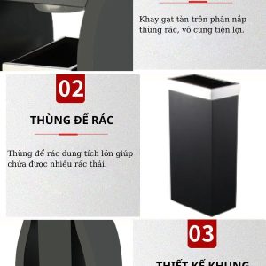 Thùng rác thép để sảnh khách sạn Plasticsaigon - hinh 2