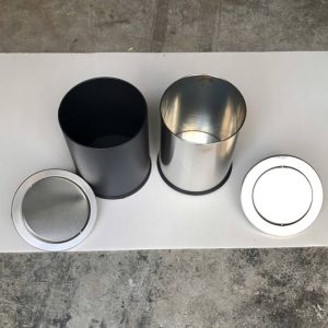 Thùng rác thép sơn tĩnh điện nắp lật Plasticsaigon - hinh 2
